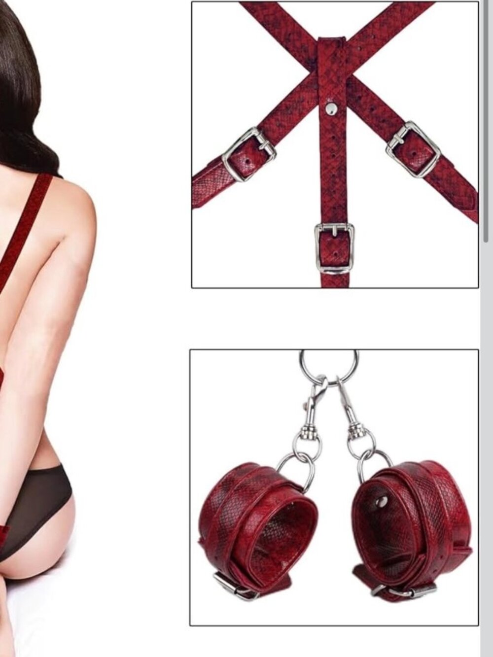 Bondage Kit Red Harness   100% New, sealed, unopened box  Details in pics  Picku
